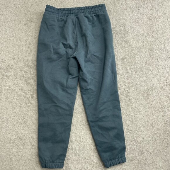 Puma Women's S Jogger Sweatpants Blue W/ Pink Stripes & Logo Cotton Blend - Picture 4 of 10